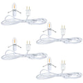4-Pack 6Ft White Accessory Cords with C7 LED Bulbs – LightmoreGmbH Lighting Accessories