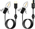 LightmoreGmbH 6FT Accessory Cord with C7 LED Light Bulb, 2-Pack – Decorative Lighting Cords for Christmas Villages & Seasonal Displays