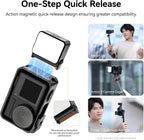 LightmoreGmbH ULANZI LM18 Mini LED Vlogging Light – Magnetic Video Fill Light for DJI Osmo Action Cameras & Pocket 3/4 Adapter